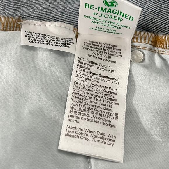 J. CREW High-Rise A-line Denim Shorts In Ancient Laurel Wash Size 29 - Picture 8 of 9